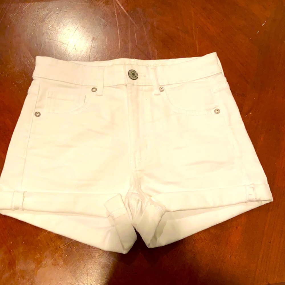 American eagle high waisted jean shorts